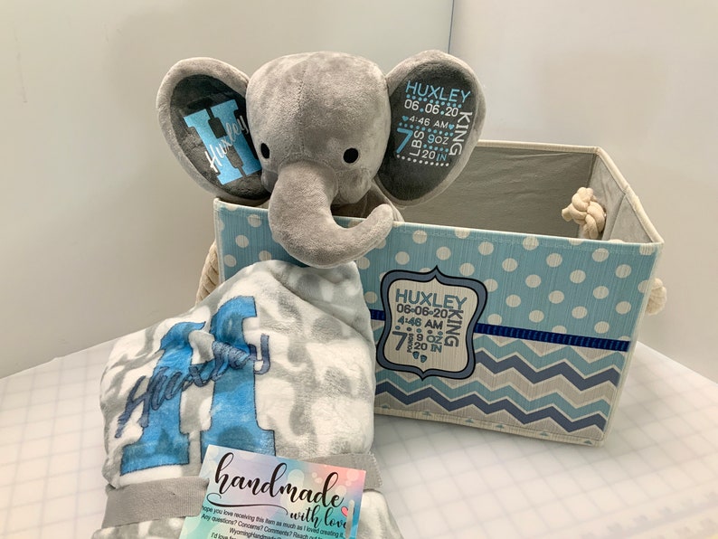 Personalized Baby Boy Gift Box Etsy