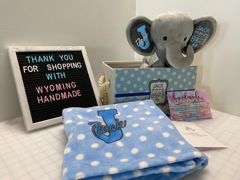 Personalized Baby Boy Gift Box Etsy