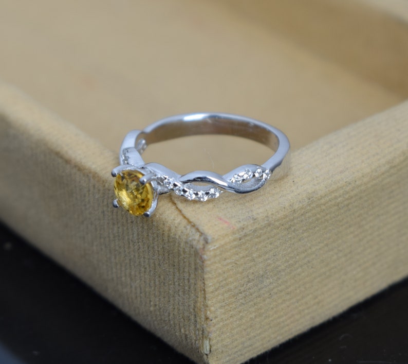 Citrine ring Engagement Ring Natural Citrine Ring Promise Ring 925 Sterling Silver Ring Wedding Ring Citrine Wedding Ring Bridal Ring