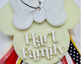 Glow in the Dark Disney World or Disneyland Stroller Tag | Glow in the Dark Disney-Inspired and Star Wars-Inspired Acrylic Tag