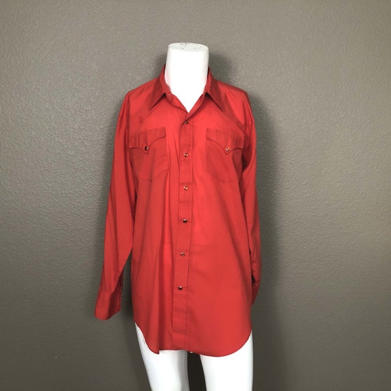 Vintage H Bar C California Ranchwear Red Pearl Sn… - image 1