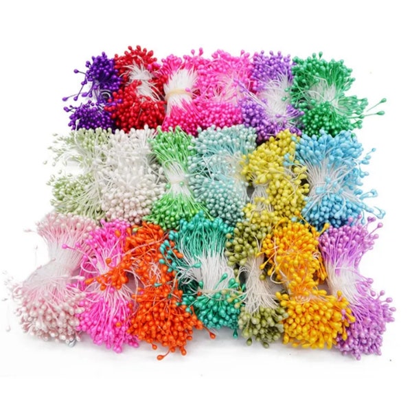 500pcs Artificial Flower Pearl Stamen For Craft Decoration