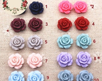 Vintage Resin Cabochons Flatbacks Peony Flower Floral Cameo Jewelry 25x18x5mm Vintage Resin Cabochons Flatbacks Peony Flower Floral Cameo Jewelry 25x18x5mm