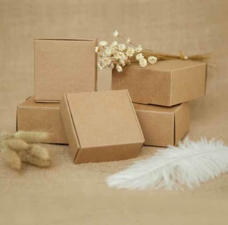 10pcs Kraft Paper Boxes Shipping Box Mailing Packaging Boxes Etsy
