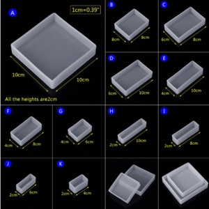 Square Rectangle Silicone Mold For Jewelry Making