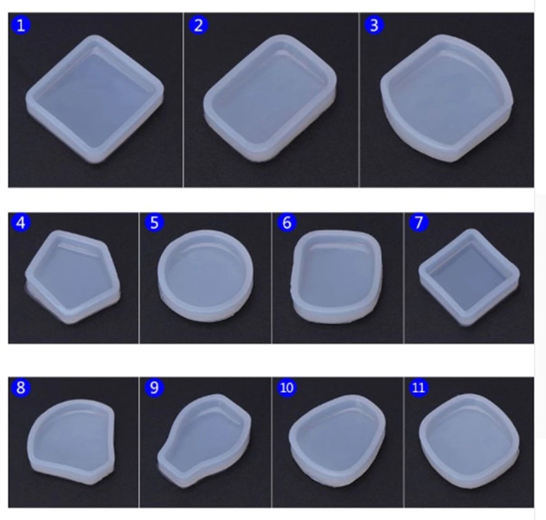 Round Rectangle Square Silicone Mold Soap Resin Decorative Craft Jewelry Making Mold Epoxy Resin Mold