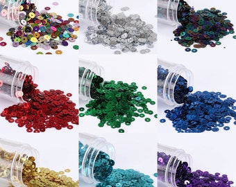 2/3/4/5/6mm Flat Round Loose Sequins Paillette Sewing For Garment Accessories