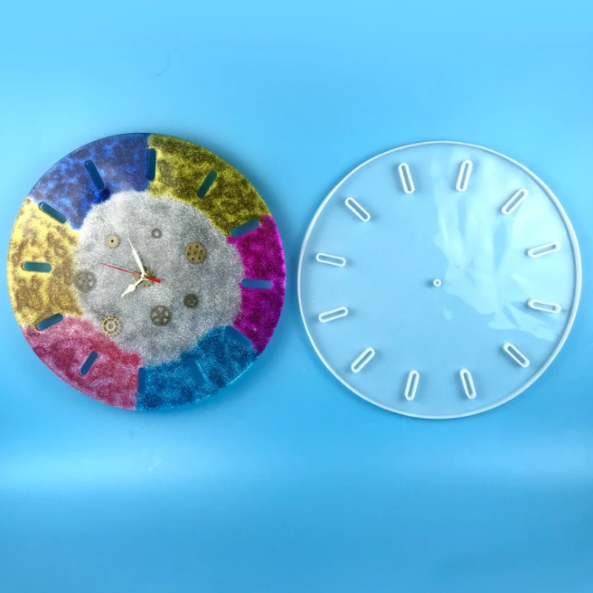 12inch Large Clock Resin Mold,silicone Casting Epoxy Resin Mold With Clock  Movement Mechanism,diy Crafts Making,wall Clack Art Decoration -  Norway