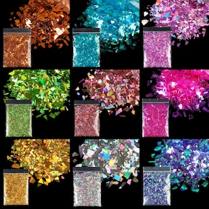 AB Color Glitter Flake Paillette voor knutselspullen van harsslijm