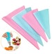4pcs Confectionery Bag Silicone Icing Piping Cream Pastry Bag Nozzle DIY Cake Decorating Baking Decorating Tools 
