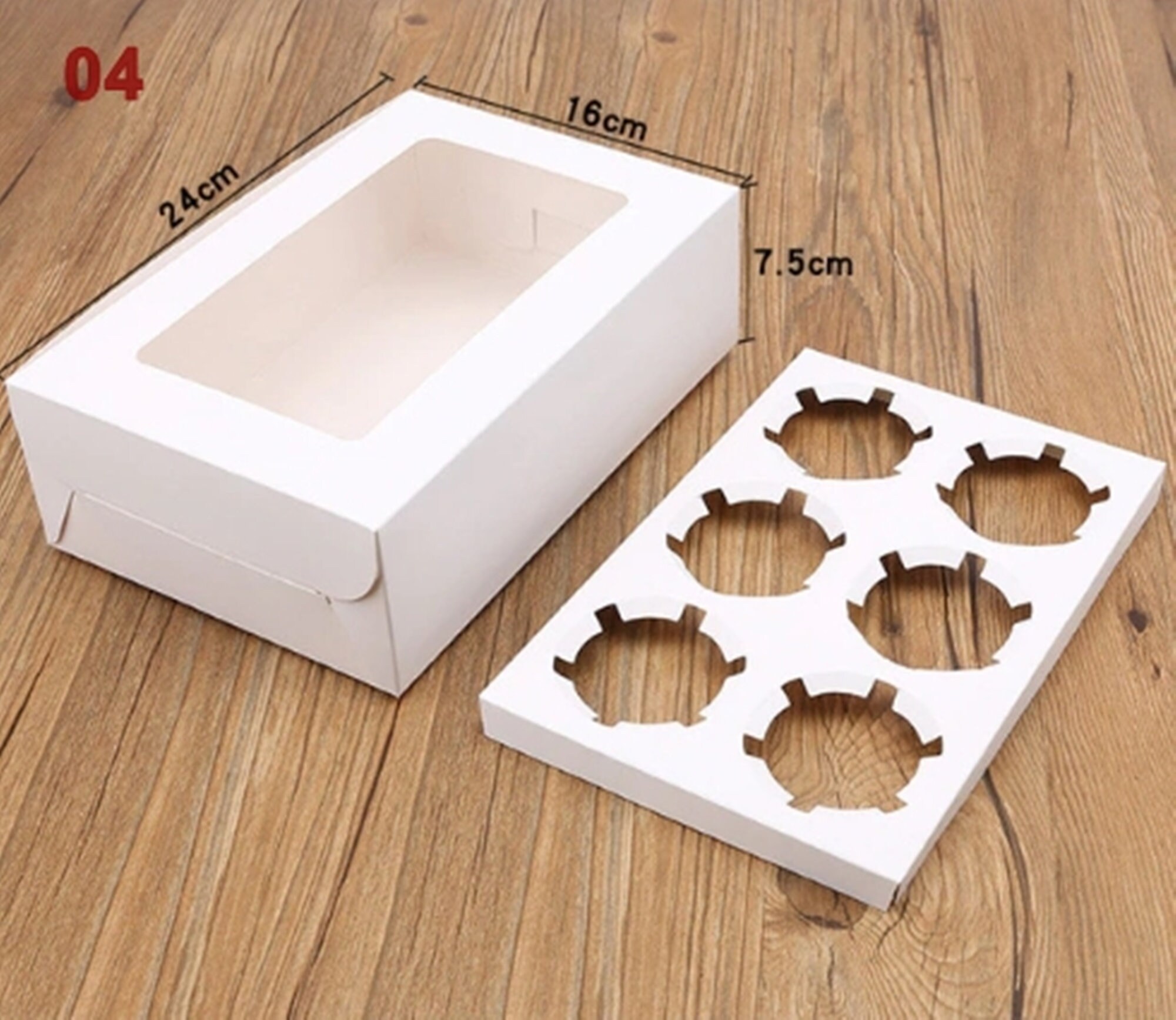 5pcs Kraft Paper Cupcake Boxes with Window Wedding Favor Boxes Etsy