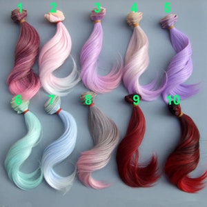 Wavy Doll Hair For Doll Making Accessories