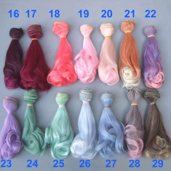 Doll Hair Curly Big Wave For Doll Making Accessories
