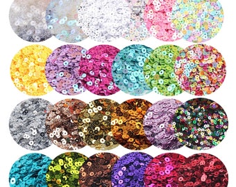 3/4/5/6mm Flat Round Loose Sequins Paillette For Sewing Craft Garment Accessories