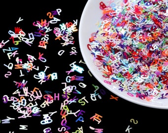 10g Letter Glitter Sequins Confetti For Craft Resin Slime Supplies