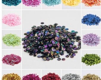 10g 4/5/6mm Round Loose Cup Sequins Paillettes For Sewing Garment Accessories