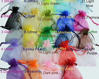 50pcs Drawstring Bag For Jewelry Packaging Display & Jewelry Pouches