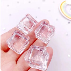 装飾用ミニチュアアイスキューブ樹脂5個18mm