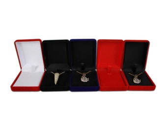 Velvet Jewelry Box For Necklace Jewelry Display Holder