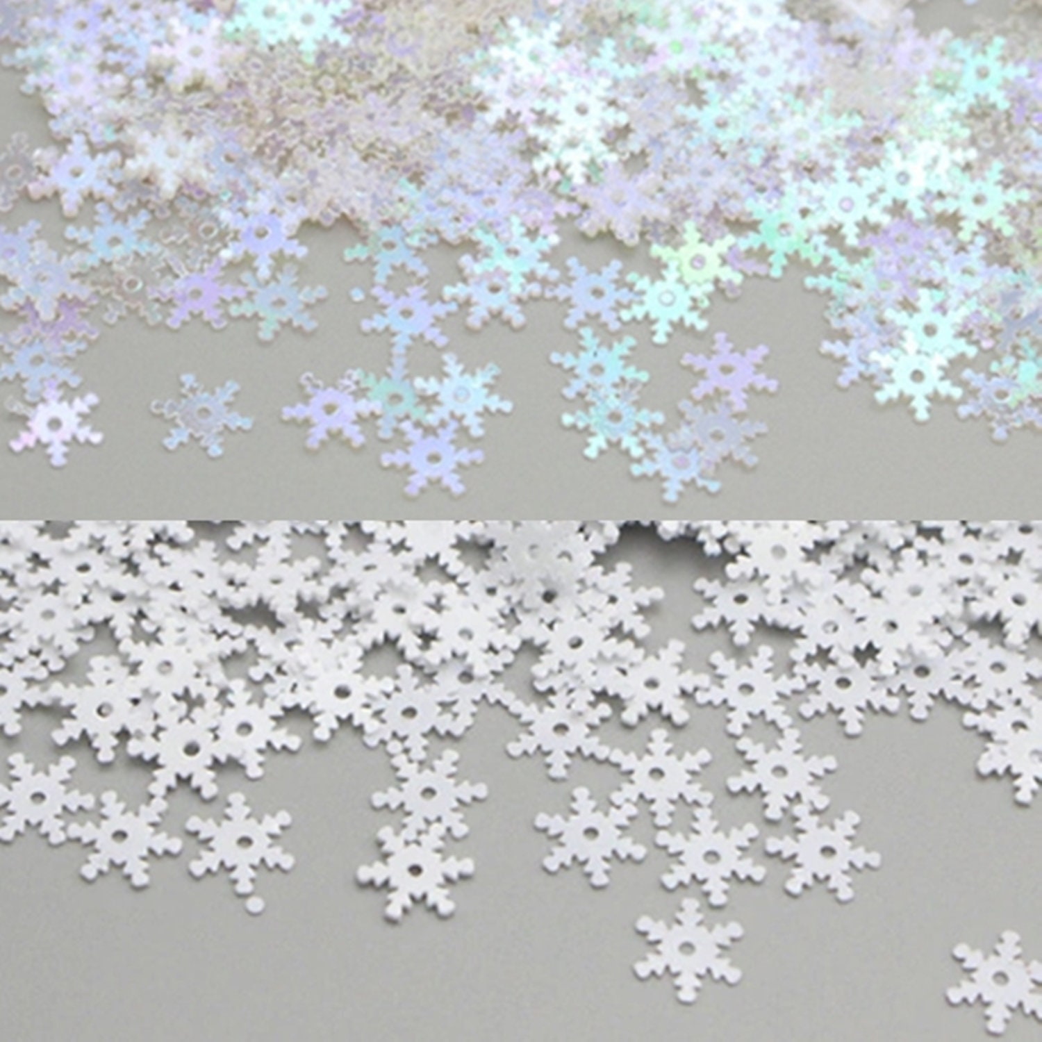 100 pcs Vintage Snowflake Sequins 25mm 1-Inch Metallic Silver for Sewing  Crafts