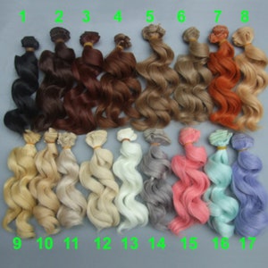 Curly Doll Hair For Doll Making Accessories