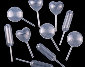 Compte-gouttes en plastique jetable de 4ml, 50 pièces, pour outils de moule en Silicone