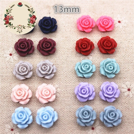 Resin roses for jewelry making discount