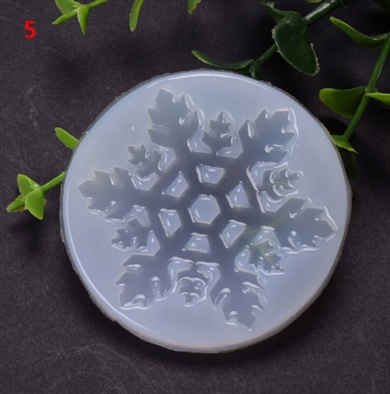 Snowflake Silicone Mold Resin Christmas Winter Ornament Key | Etsy