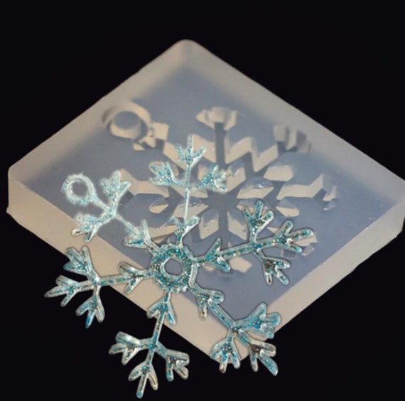 Y-QUARTER DIY Handmade Molds,3D Snowflake Silicone Mold Epoxy Resin Casting Jewelry DIY Craft Jewelry,Art Crafts Gifts Making Tools