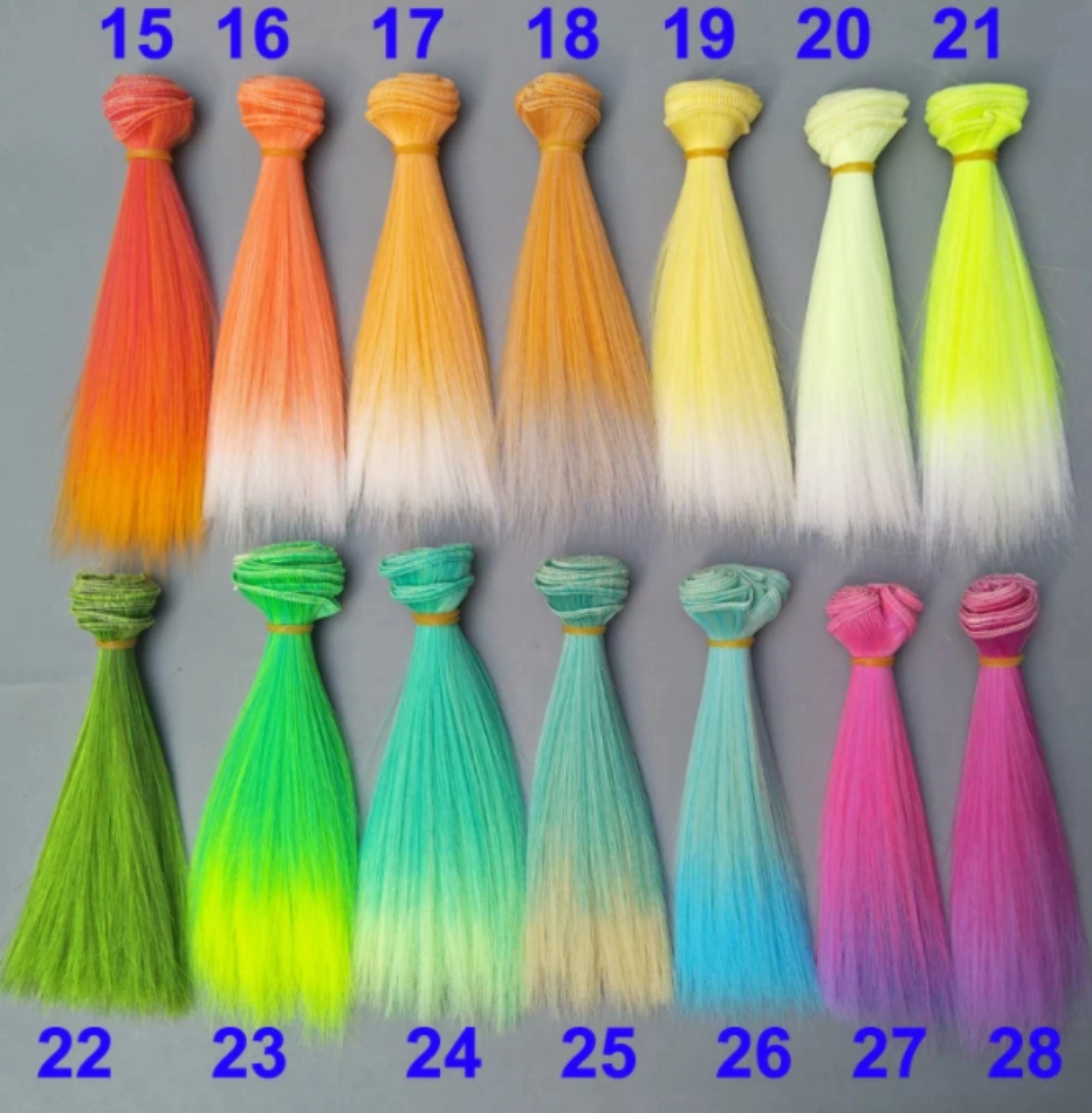 Doll Hair Straight Wigs Making Doll DIY Accessories Etsy