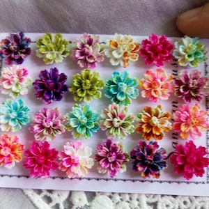 100pcs Cute Flower Resin Flatback Cabochon For Jewelry Making