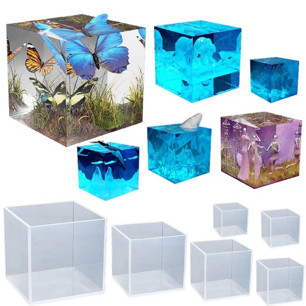 Epoxy Resin Cube Etsy