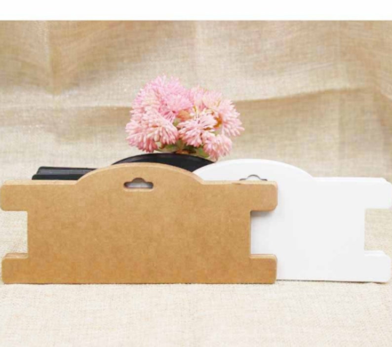 30pcs White Black Kraft Paper Cardboard Hair Clip Hair Claws Etsy