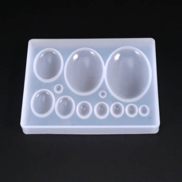 Oval Cabochon Silicone Mold For Jewelry Making