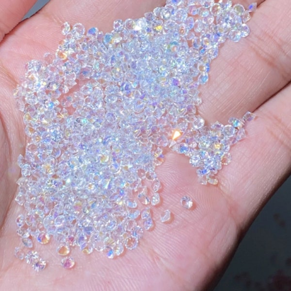 Fausse perle de diamant de couleur AB sans trou pour la décoration artisanale