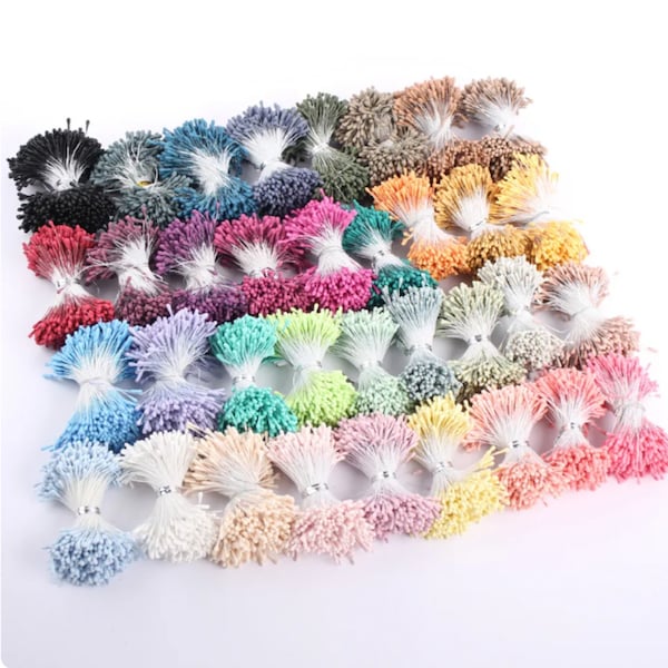 420pcs Artificial Flower Stamen Double Head For Craft Decoration