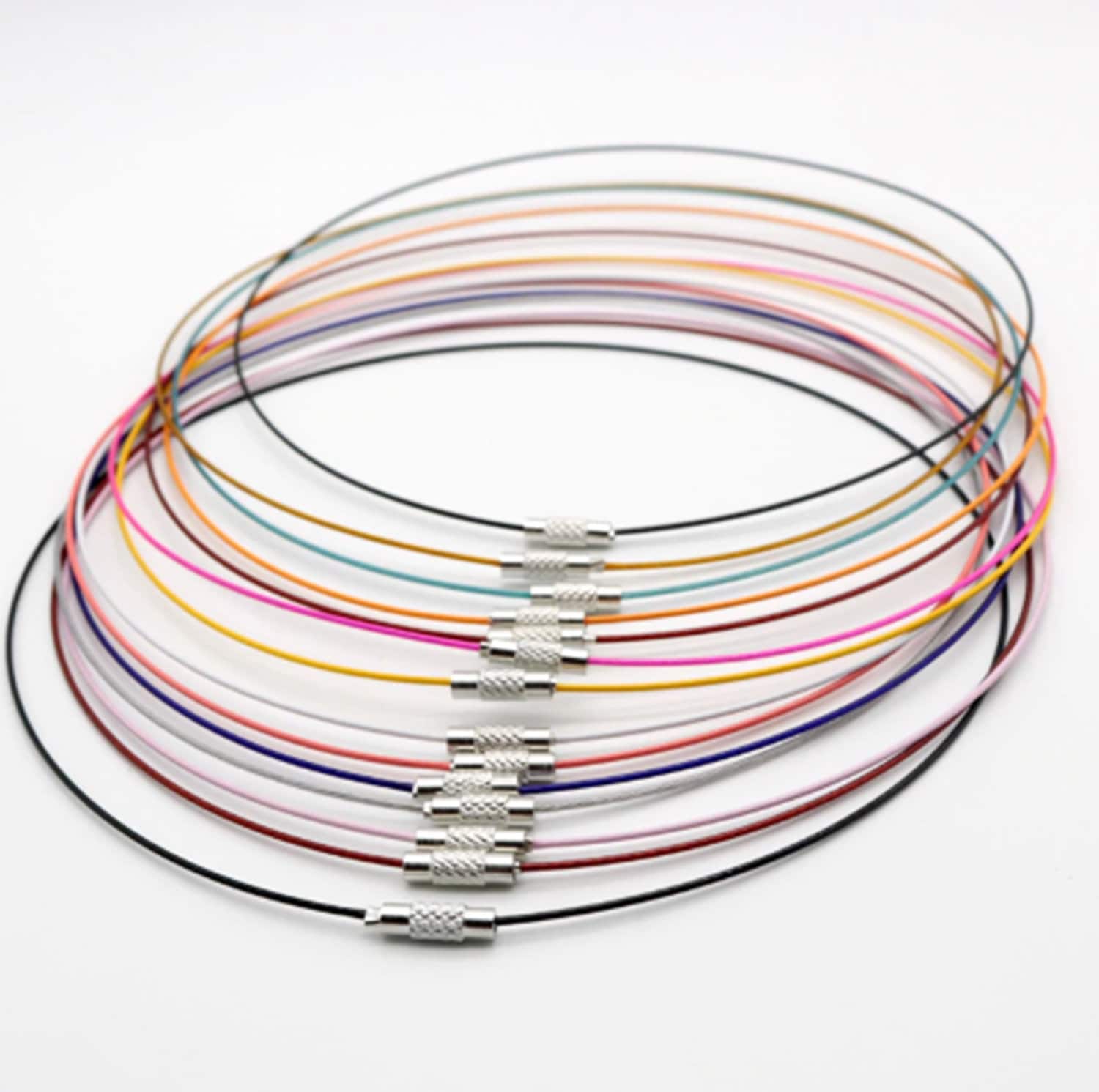 Necklace on sale wire cord