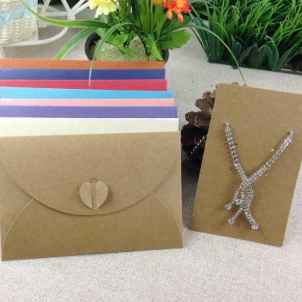 20pcs Earring Necklace Envelope Display Cards