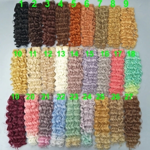 Deep Curly Doll Hair For Doll Making Accessories