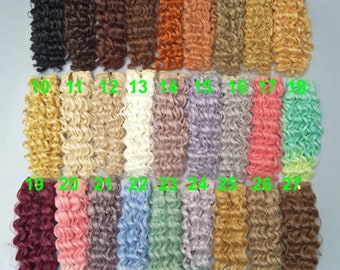 Deep Curly Doll Hair For Doll Making Accessories