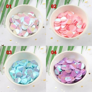 10 g 12 mm ronde pailletten gevouwen pailetten voor ambachten Naaiaccessoires