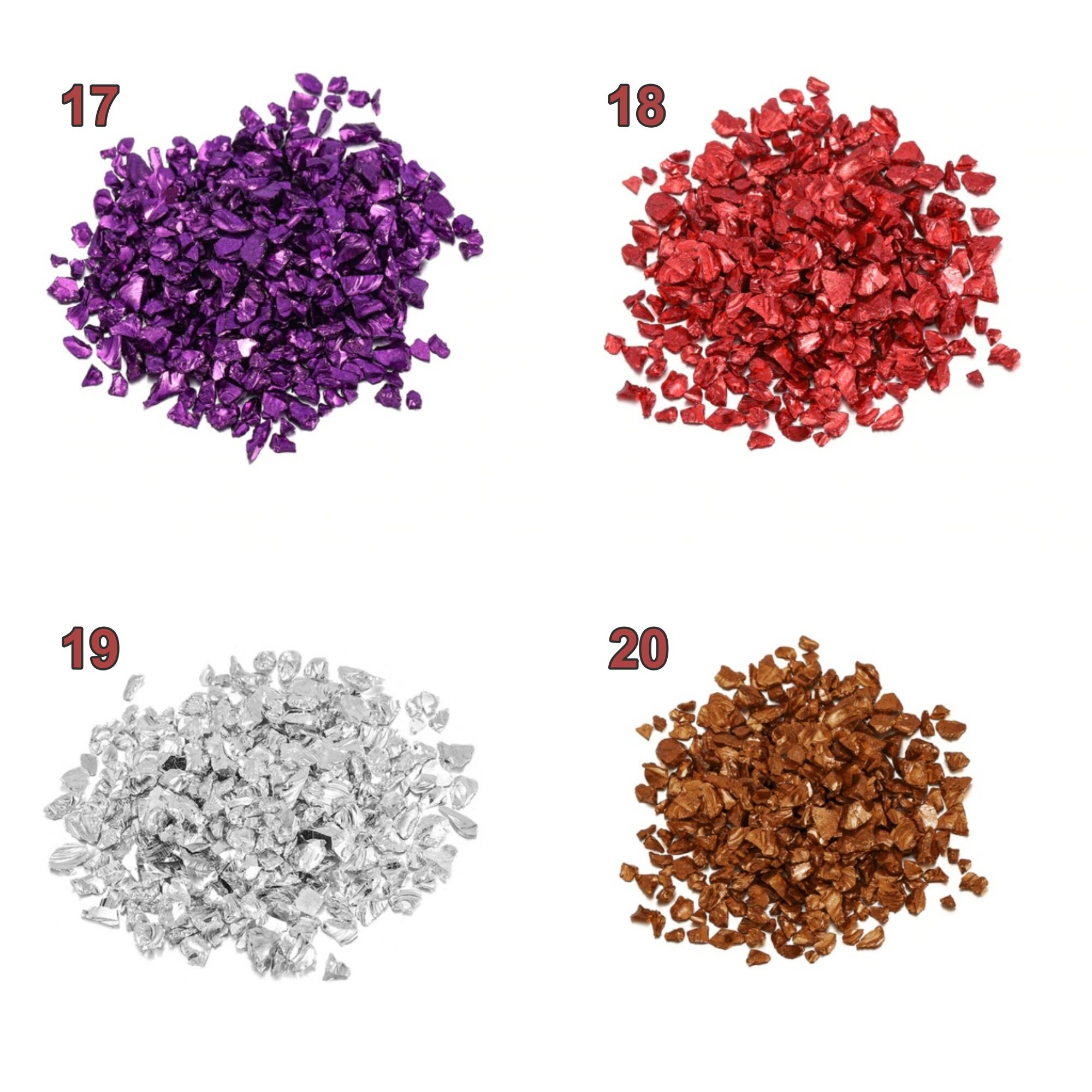 20g Glass Metal Crushed Stone Filler DIY Table Decoration Etsy