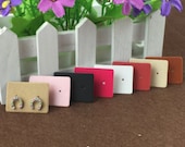 100pcs Blank Rectangle Earrings Cards Jewelry Display Organizer Tags DIY Handmade