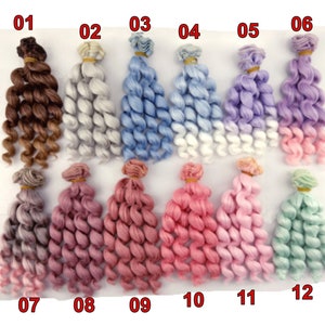 Curly Doll Hair For Doll Making Accessories