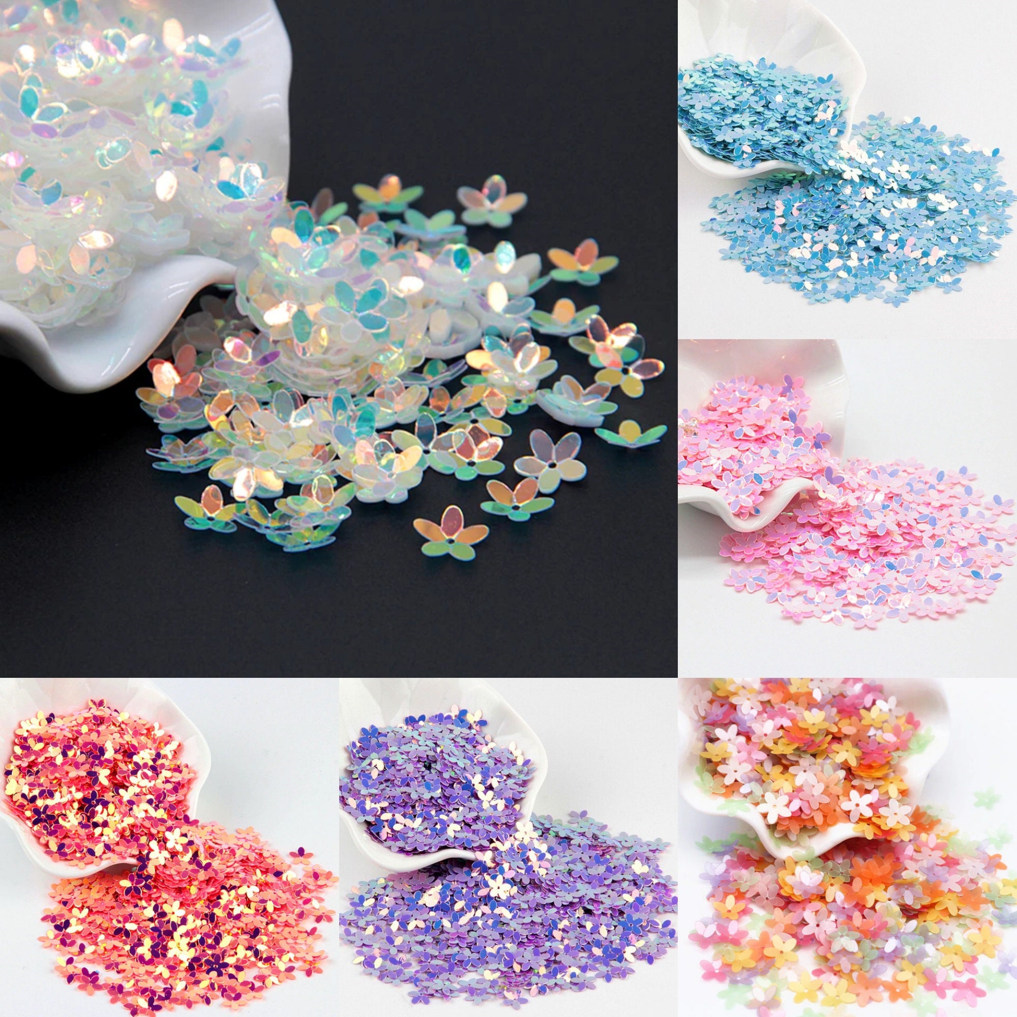 10g Flower Loose Cup Sequins Confetti Paillettes for Sewing Garment 
