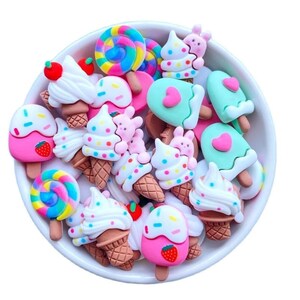 20 Stück Eis Cabochon Harz Cabochon Für Schmuckherstellung