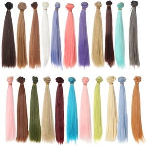 25cm Straight Doll Hair For Doll Making Accessories