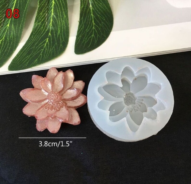 Flower Silicone Mold Epoxy Resin Mold Jewelry Making Craft DIY Etsy