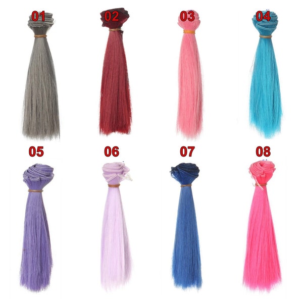 15cm Straight Doll Hair For Doll Making Accessories