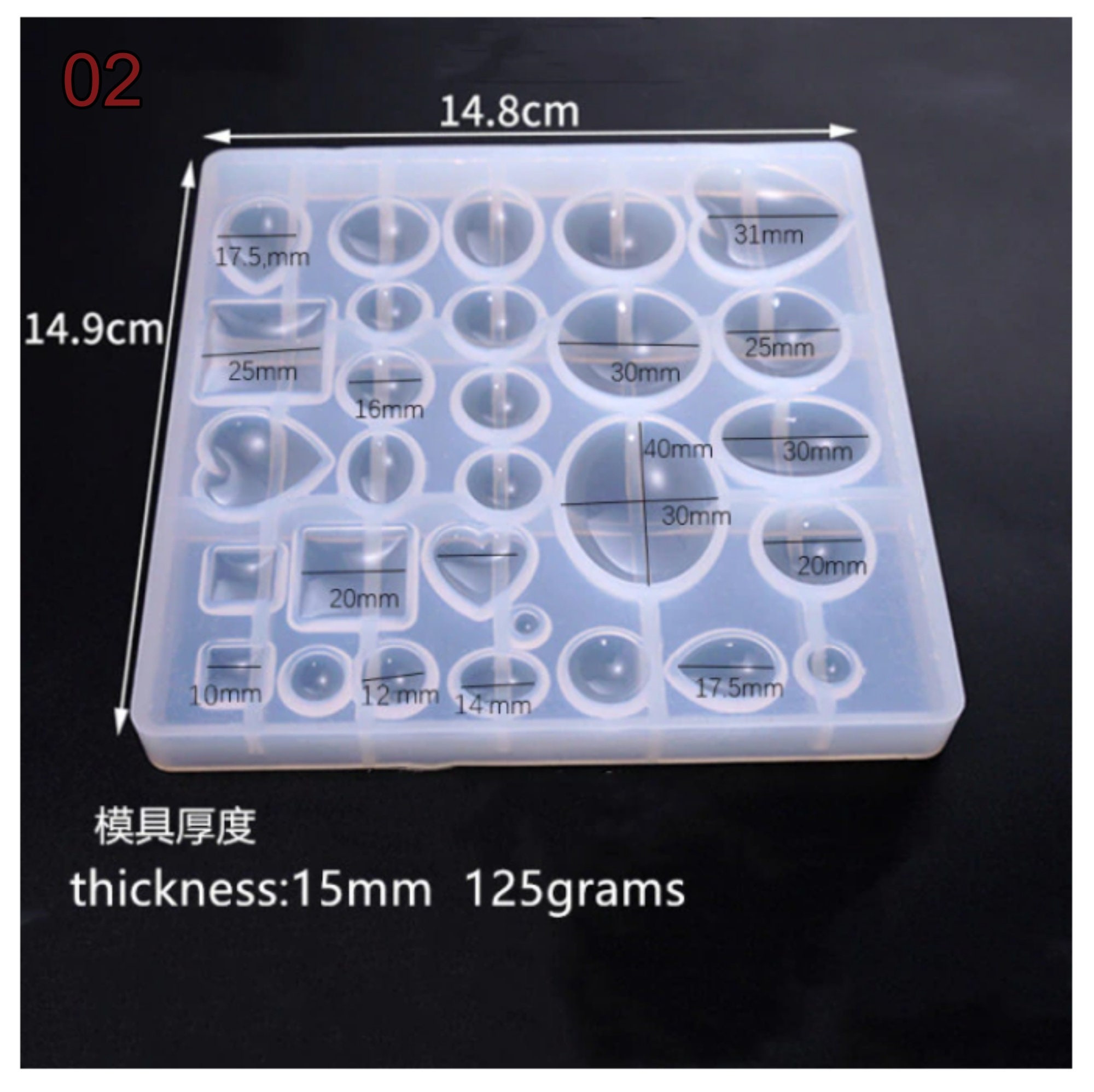 Silicone cabochon deals mold